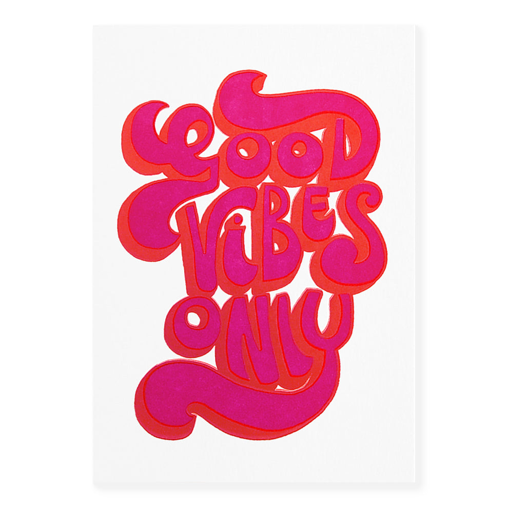 Imogen Owen Good Vibes Only Greeting Card 