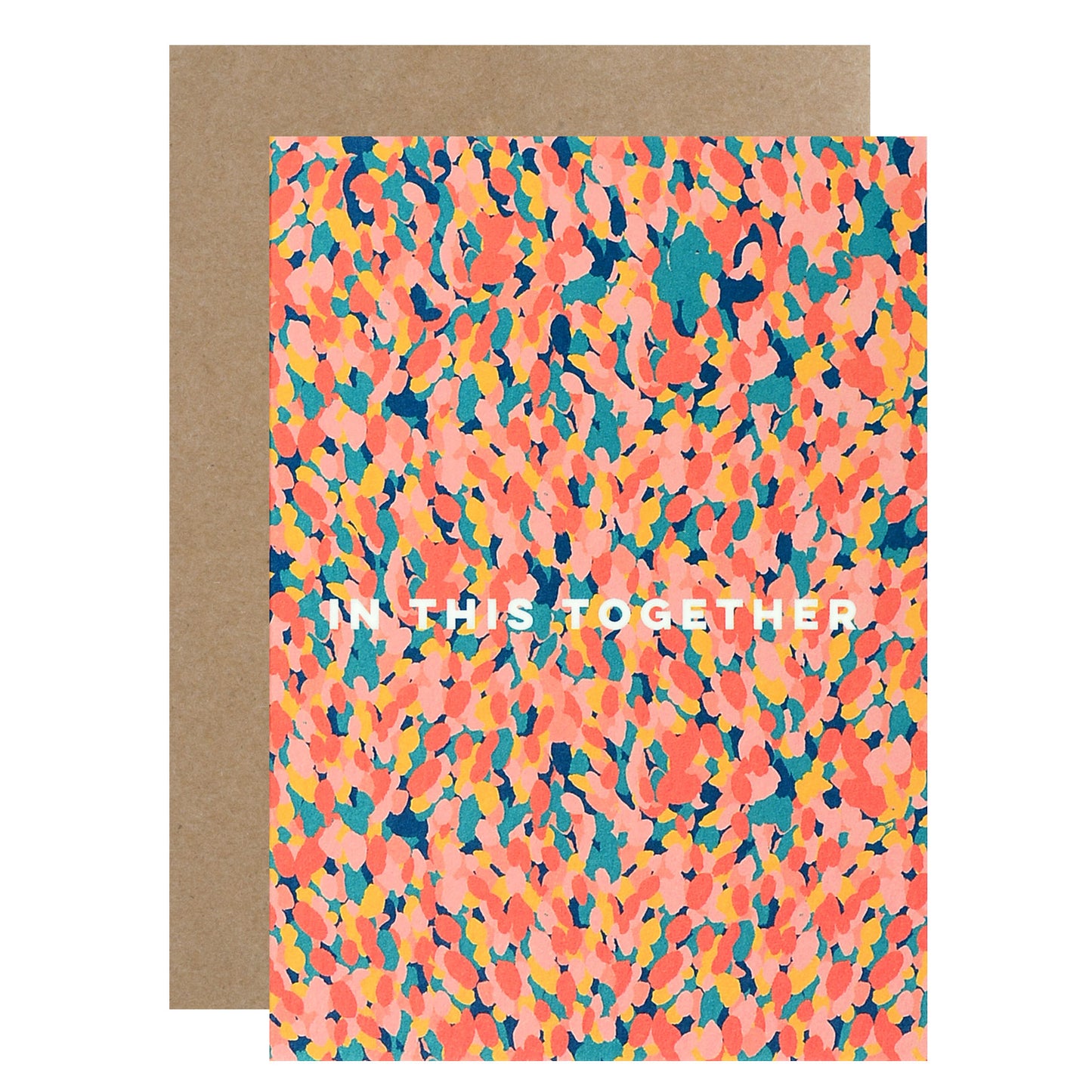 The Completist In This Together Confetti Greeting Card 