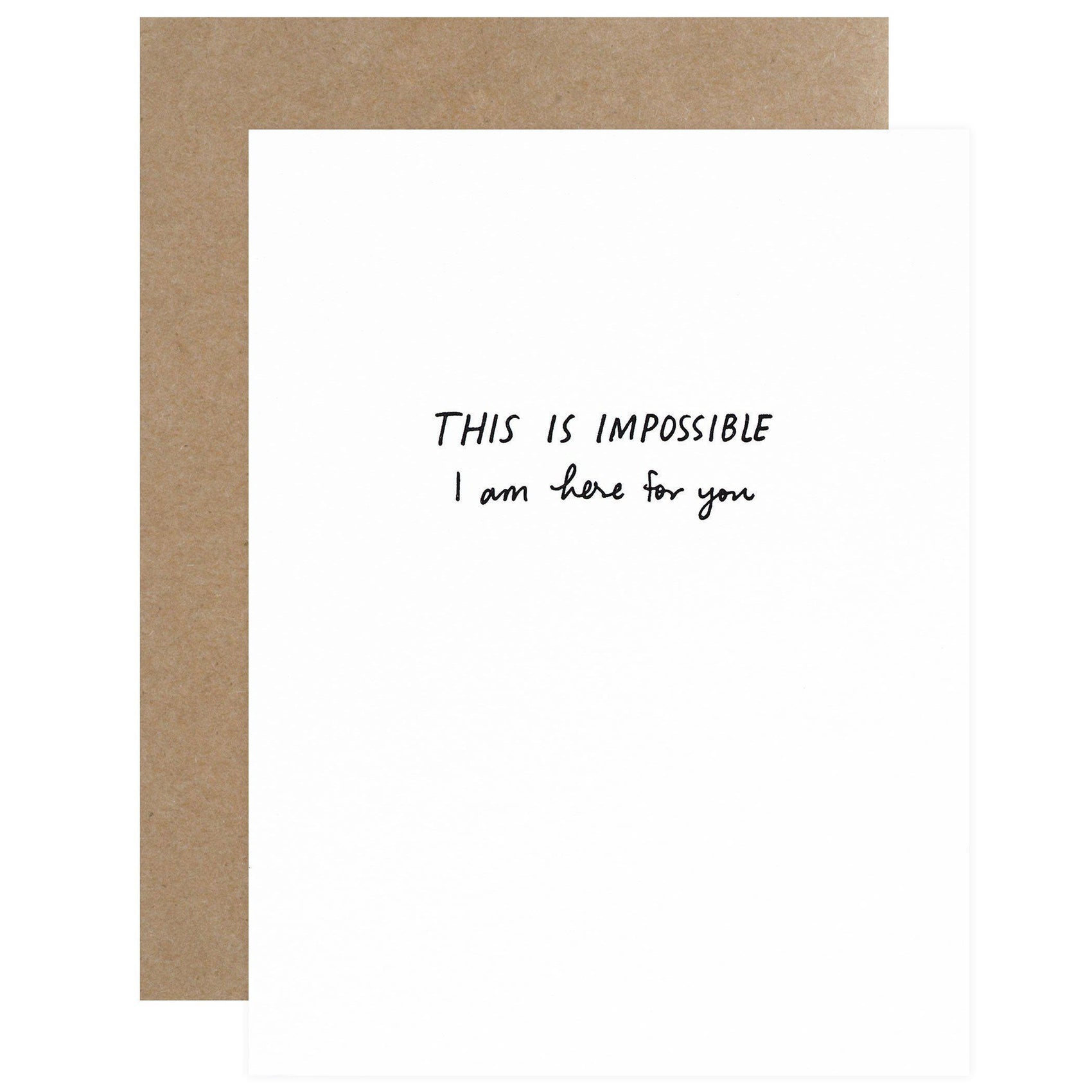 This Is Impossible Greeting Card