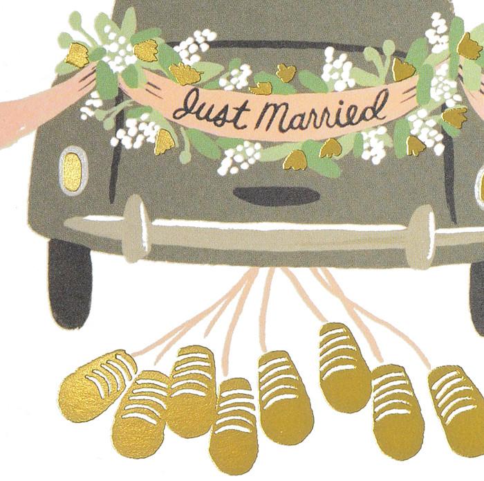 Rifle Paper Co. Just Married Getaway Wedding Card 