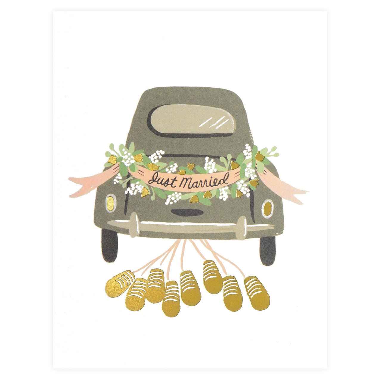 Rifle Paper Co. Just Married Getaway Wedding Card 