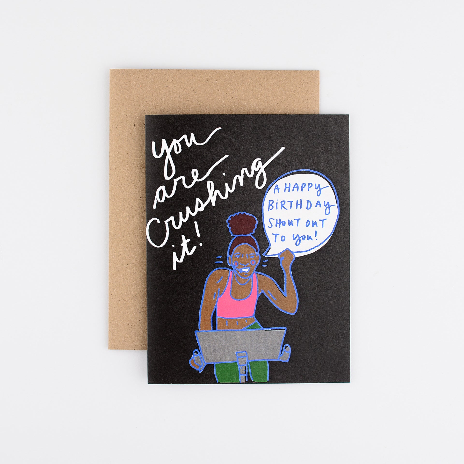 La Familia Green Shout Out Birthday Card 