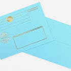 LA Paper Lover Telegram Letter Set Turquoise Envelope 