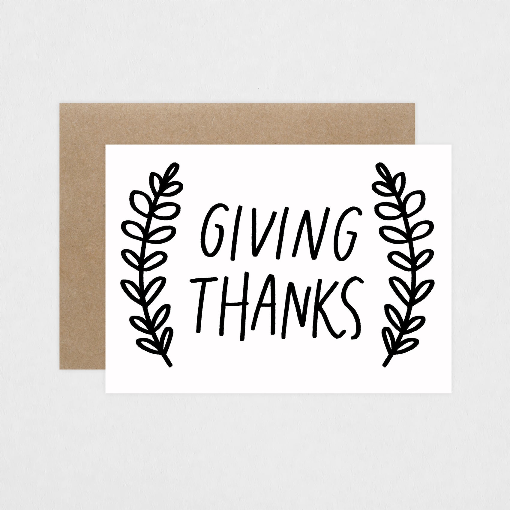 Giving Thanks Thanksgiving Card