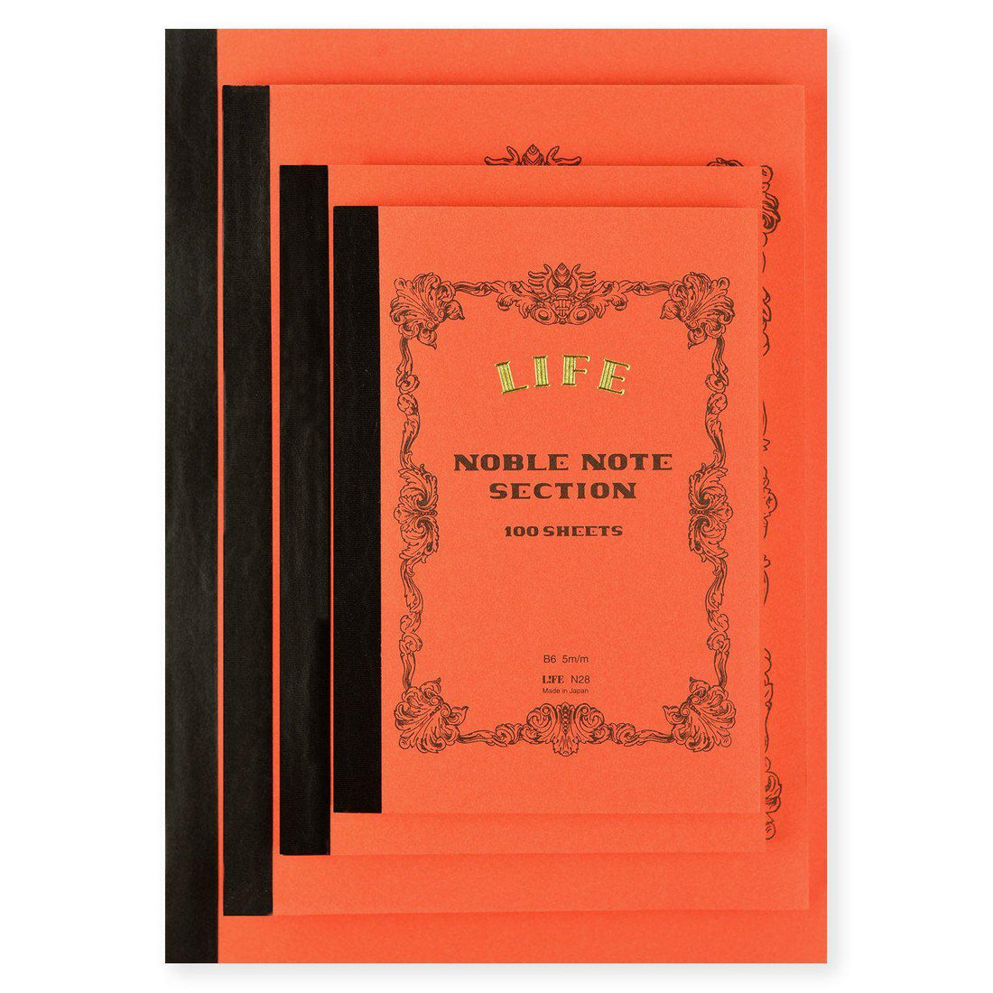 LIFE Stationery Noble Note Section (Grid) Notebook In Four Sizes 