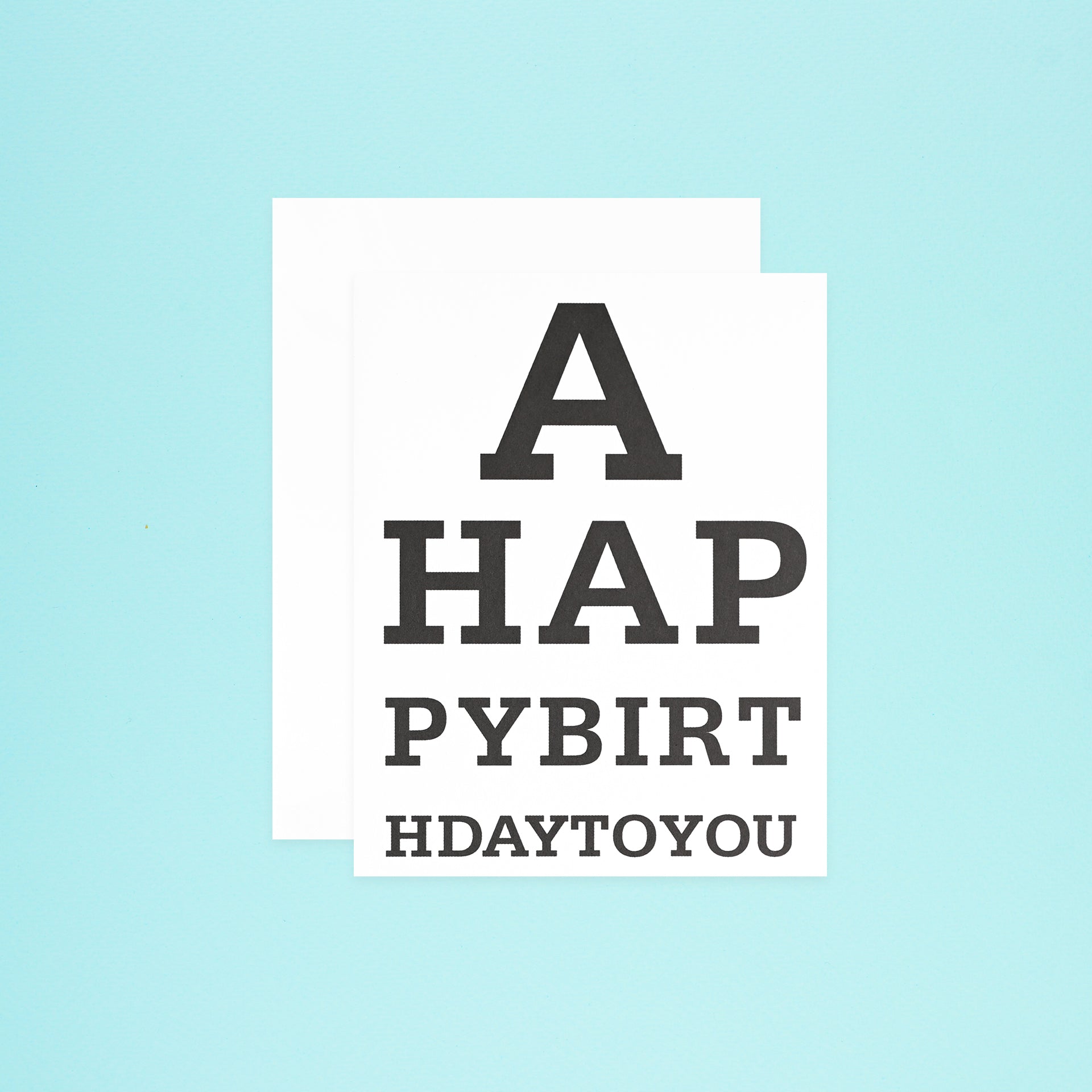 Lisa Jones Studio Happy Birthday Eye Test Greeting Card 