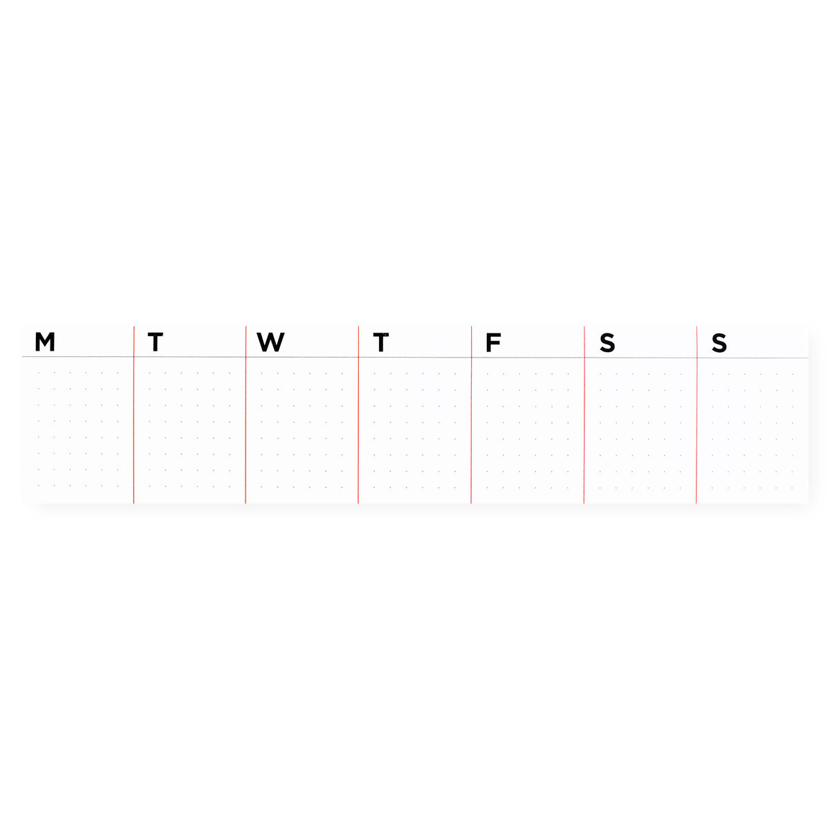 Loyal Supply Co. Sticky Weekly Calendar 