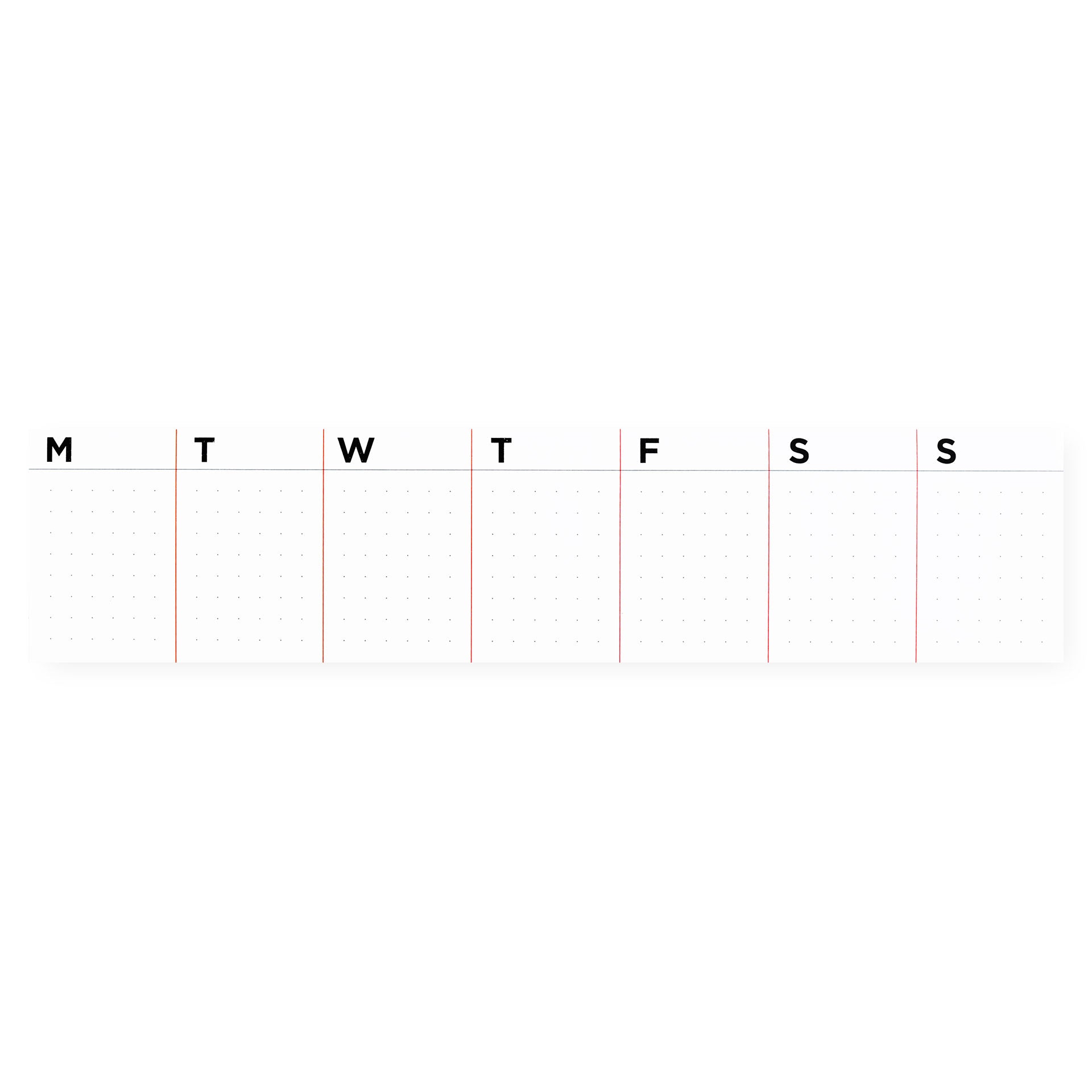 Loyal Supply Co. Sticky Weekly Calendar 