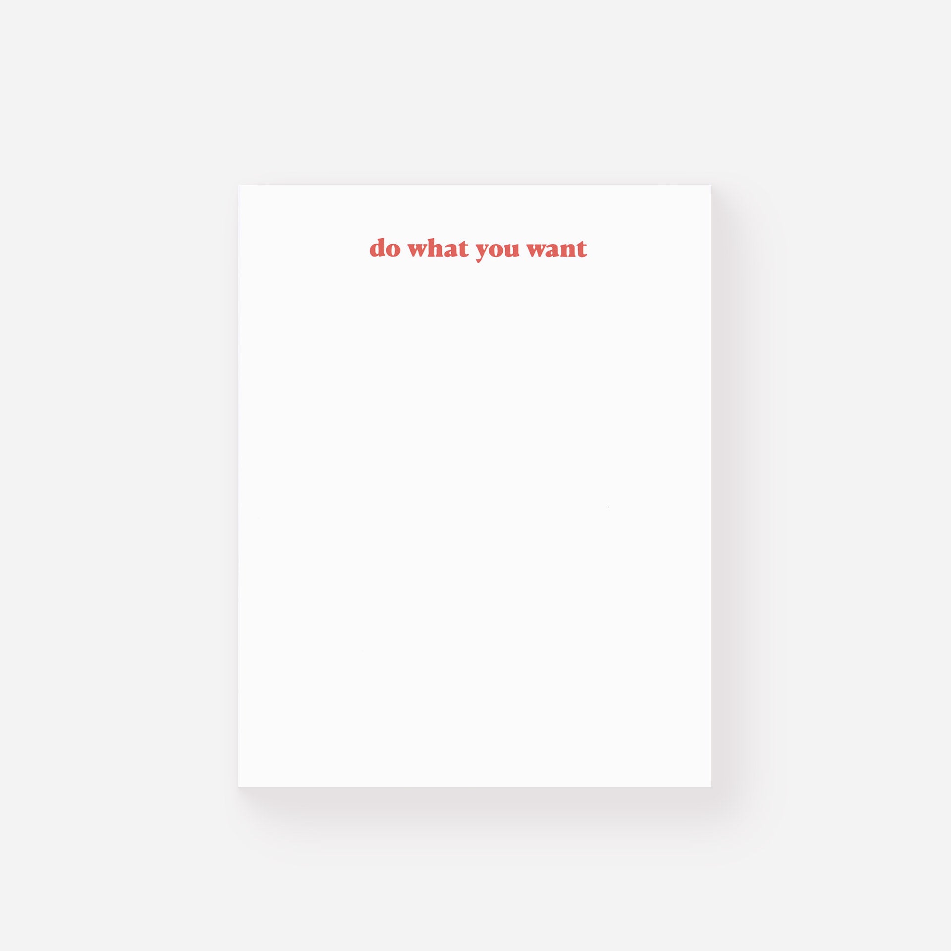 M.C. Pressure Do What You Want Notepad 