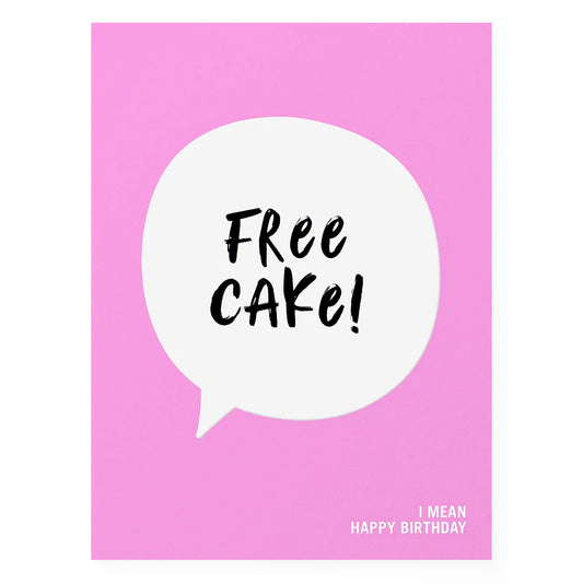 Made Paper Co. Free Cake Birthday Card 