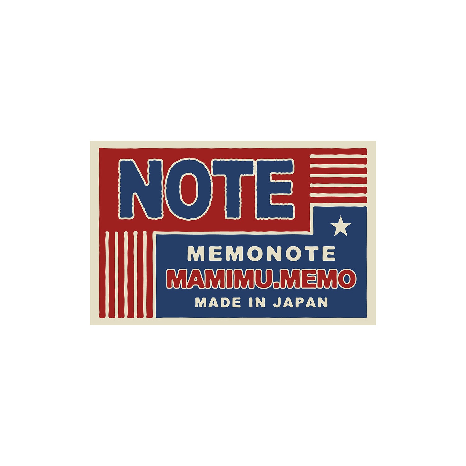Shunkoen Mamimu American Vintage Matchbox Design Mini Memo Notebook | Ten Designs Note Flag Style