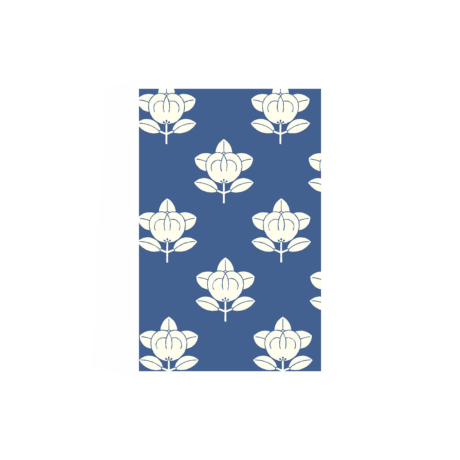 Shunkoen Mamimu Japanese Classic Motifs Mini Memo Notebook | Six Designs Blue Lotus