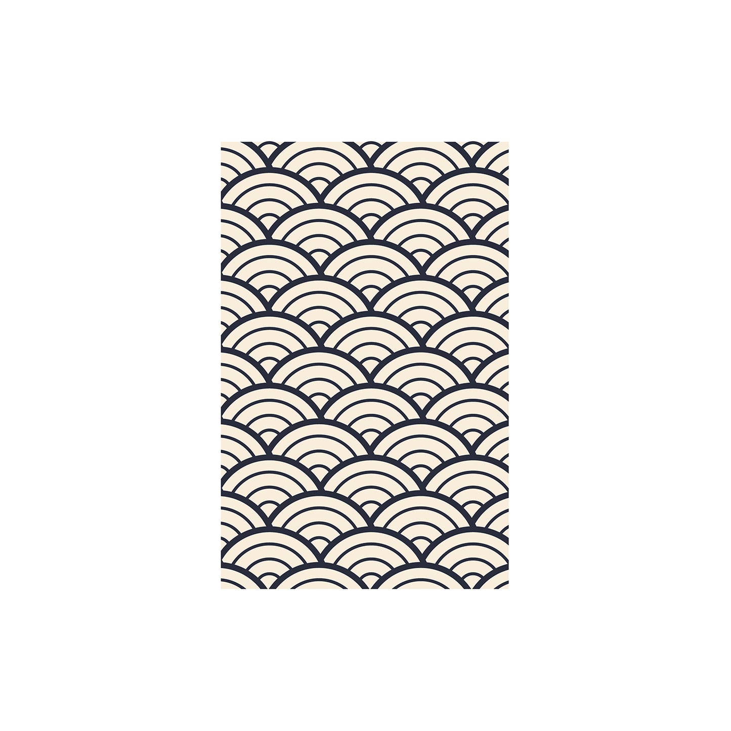 Shunkoen Mamimu Japanese Classic Motifs Mini Memo Notebook | Six Designs Monochrome Waves