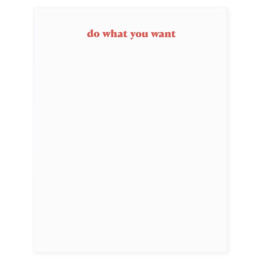 M.C. Pressure Do What You Want Notepad 