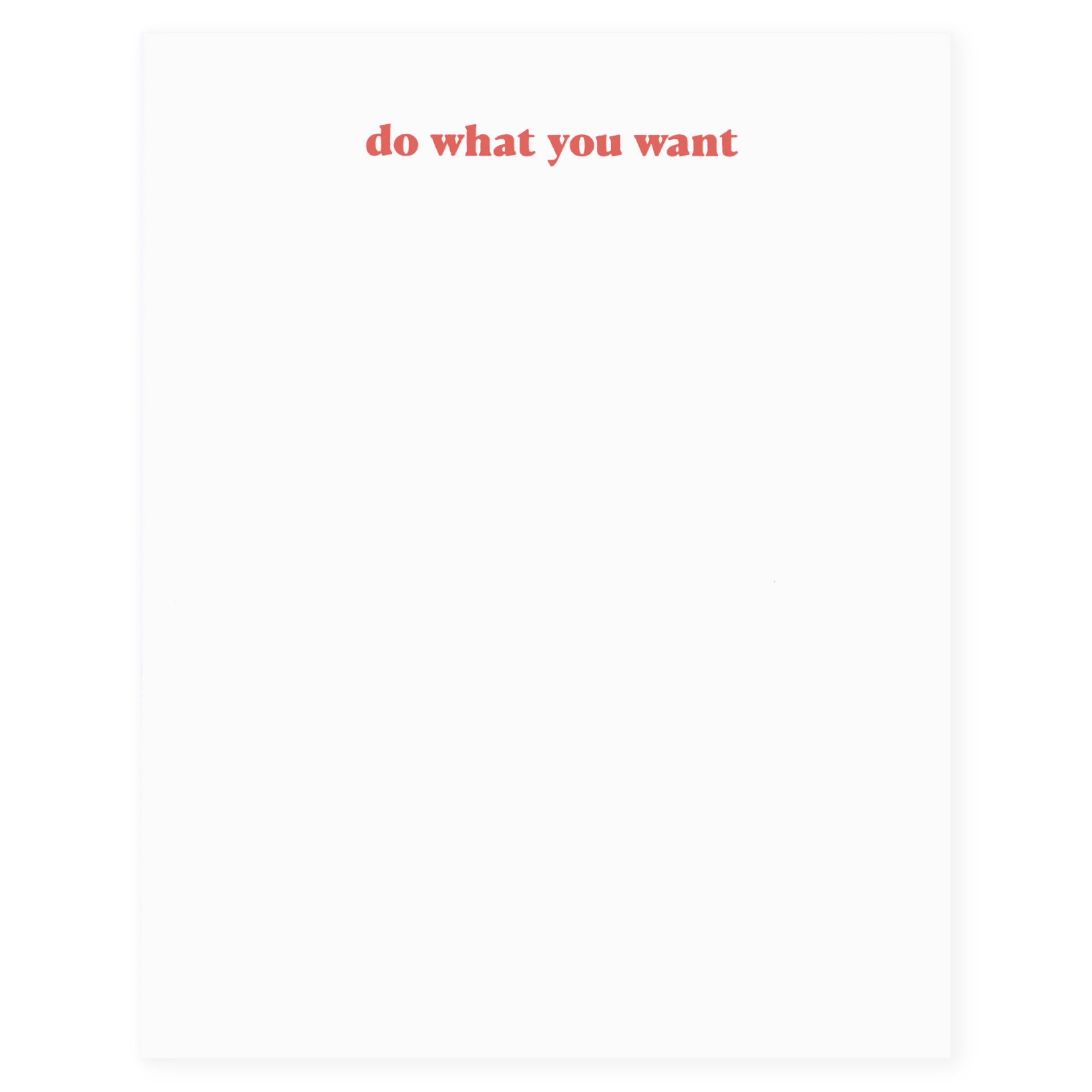 M.C. Pressure Do What You Want Notepad 