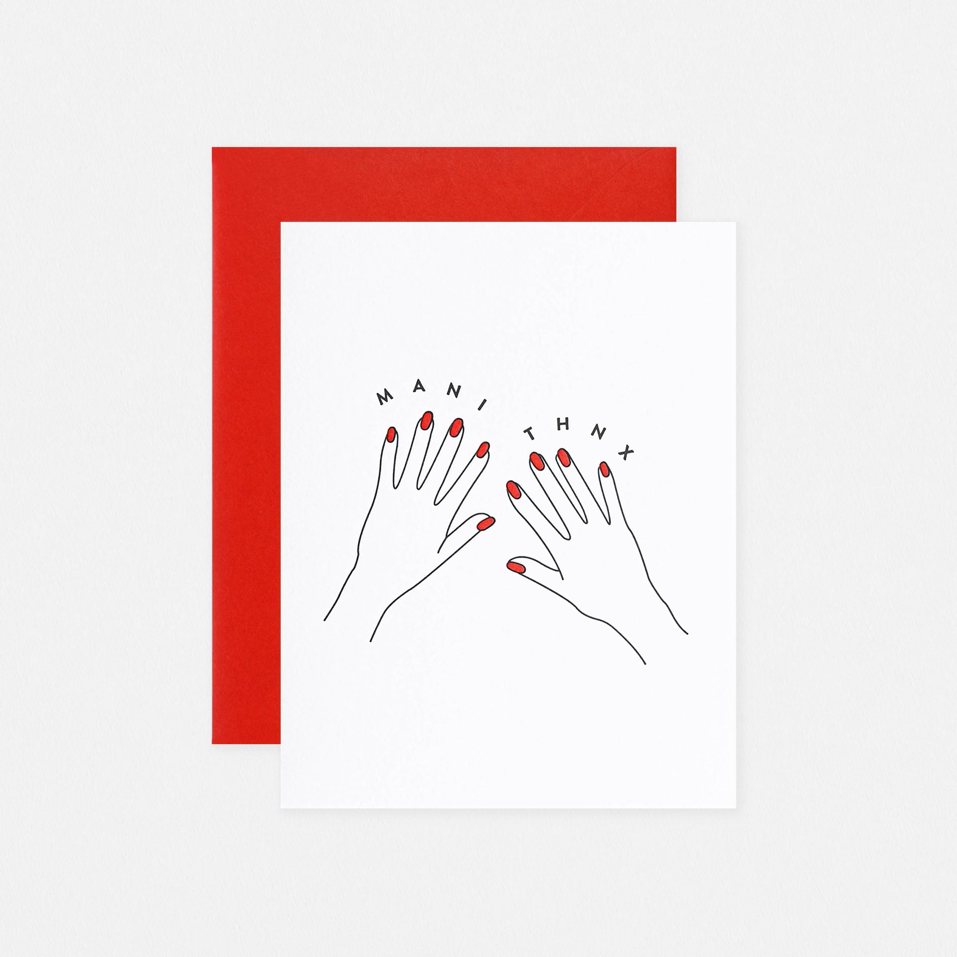 M.C. Pressure Mani Thnx Greeting Card 