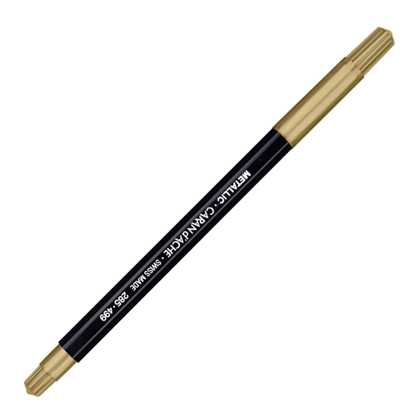 Caran d'Ache Fibralo Metallic Gold Marker Pen - Main Image