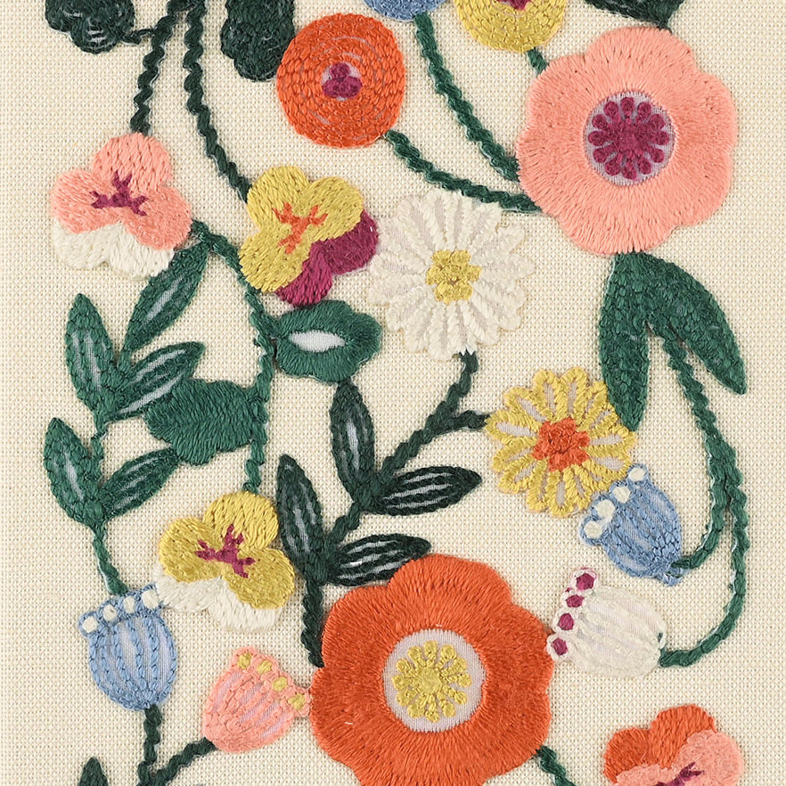 Midori 5 Year Diary Embroidered Floral 