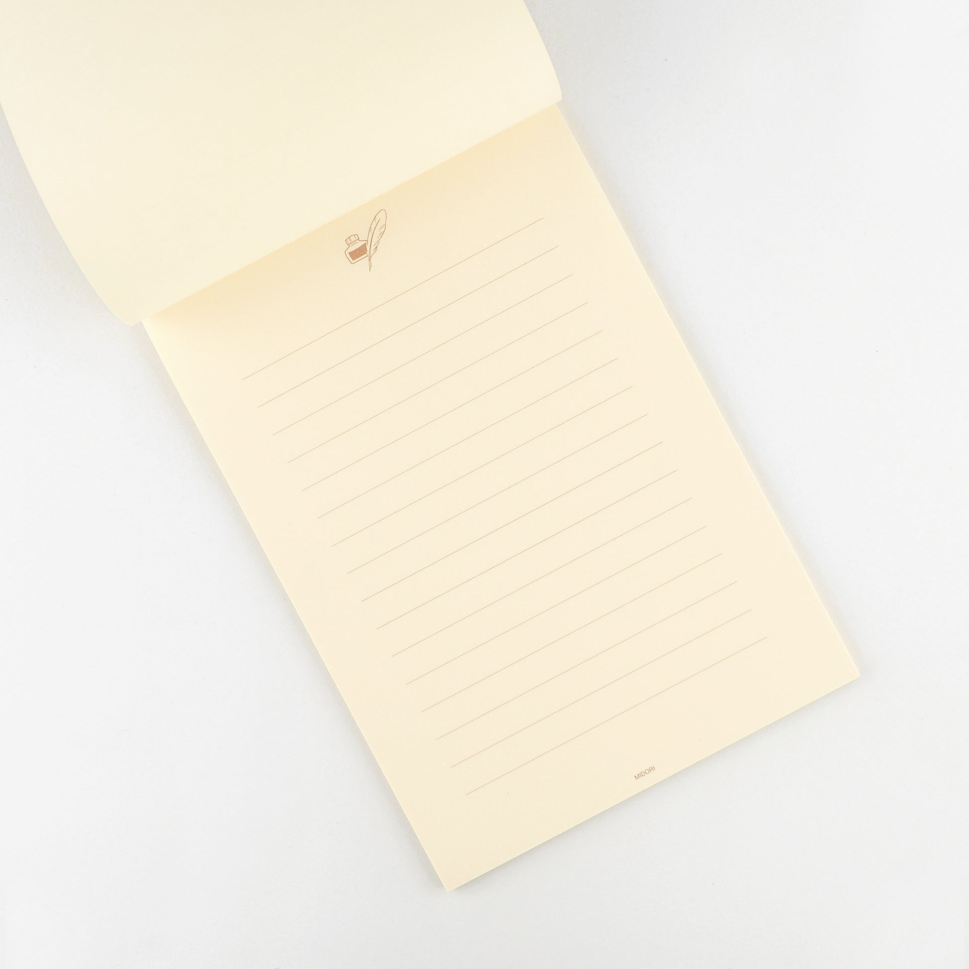 Midori Midori Letter Pad And Envelopes Giving A Color Gold 