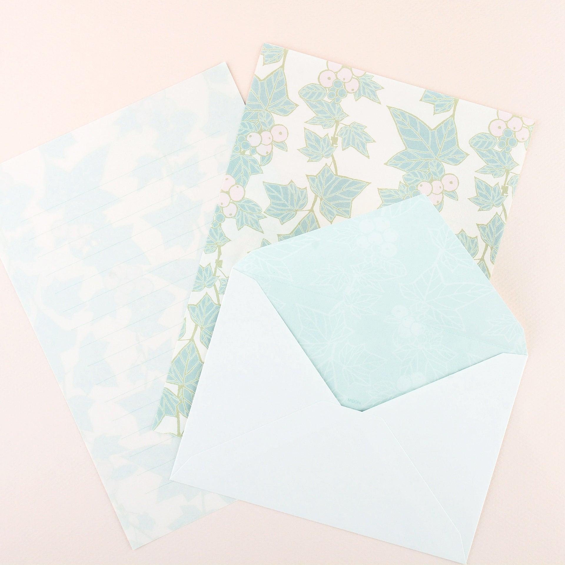 Midori Midori Ivy Letter Pad and Envelopes 