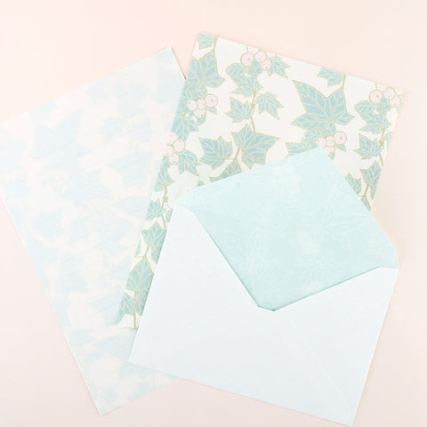 Midori Midori Ivy Letter Pad and Envelopes 
