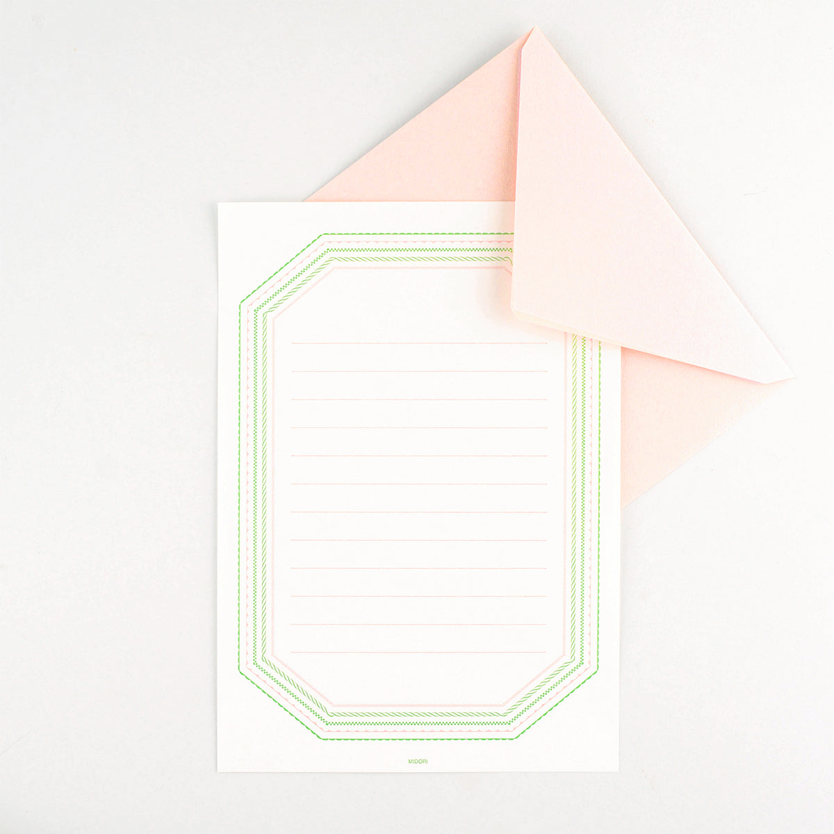 Midori Letterpress Frame Pink Letter Set 