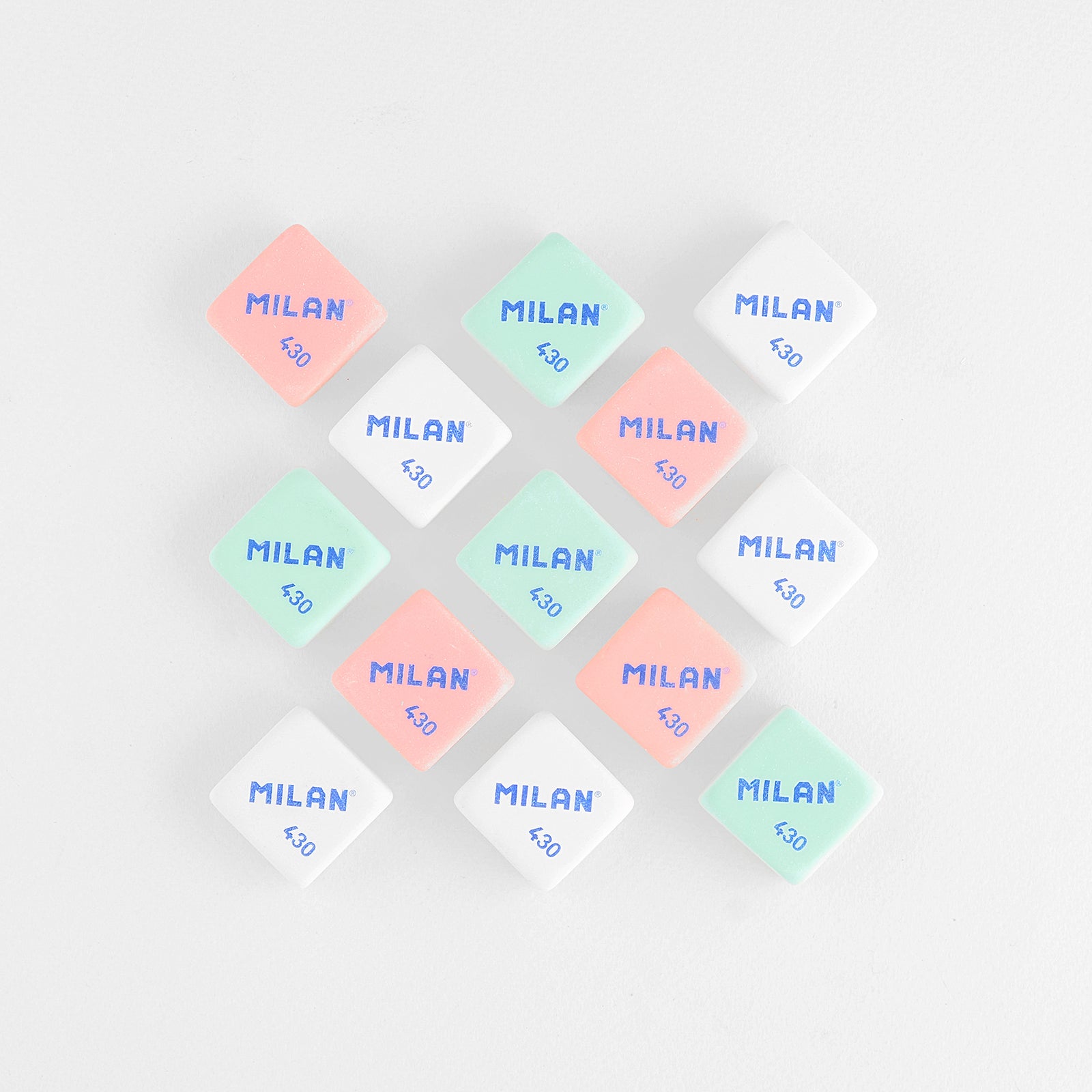 Milan 430 Synthetic Rubber Eraser | 3 Colors 