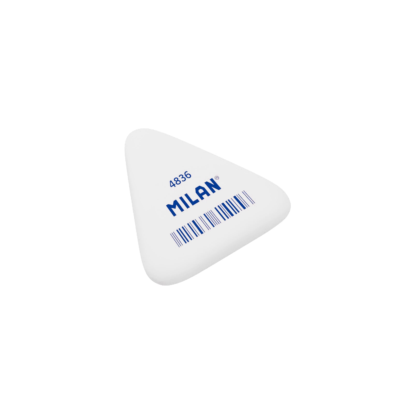 Milan 4836 Flexible Triangular Eraser | Blue, Pink or White White