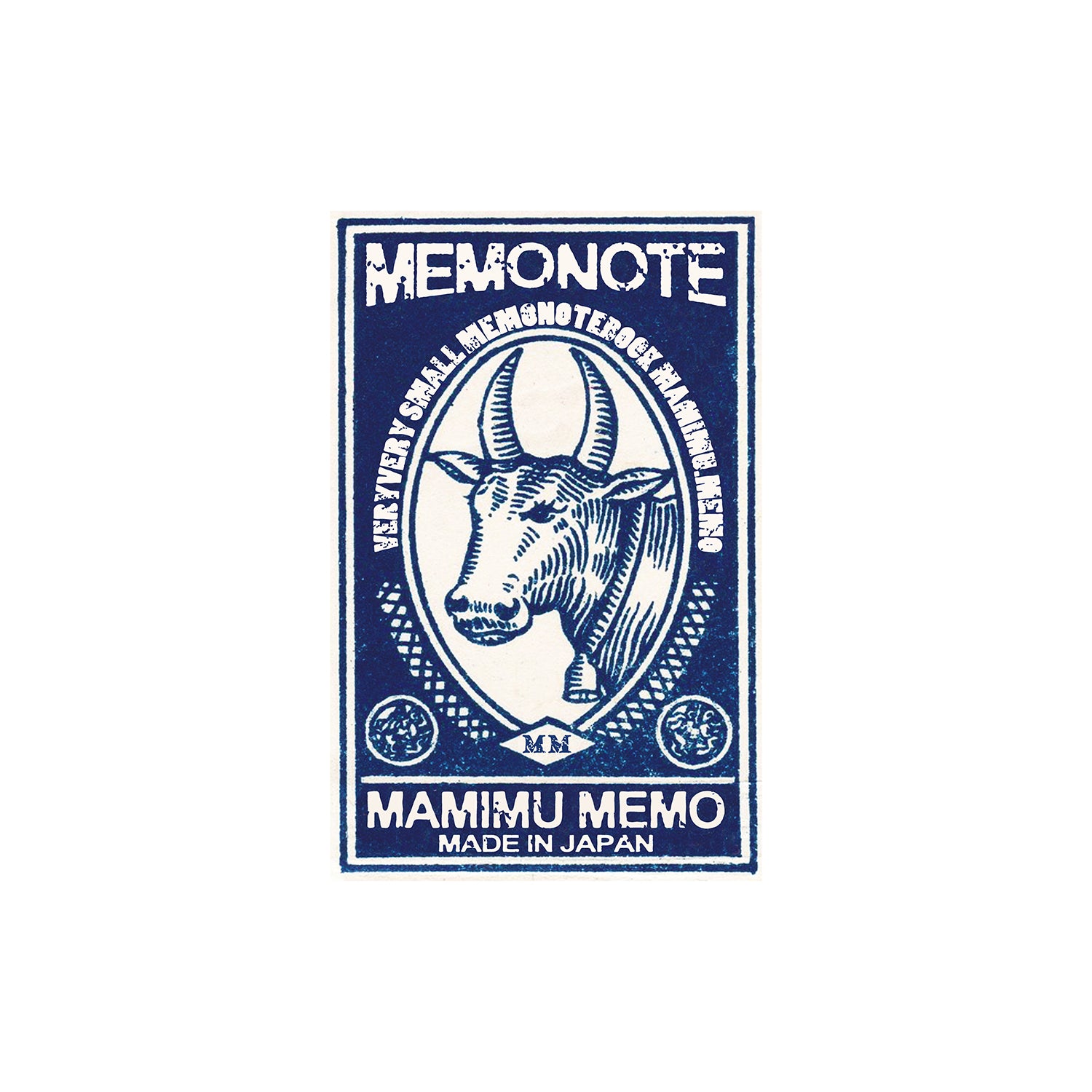 Shunkoen Mamimu American Vintage Matchbox Design Mini Memo Notebook | Ten Designs Cow