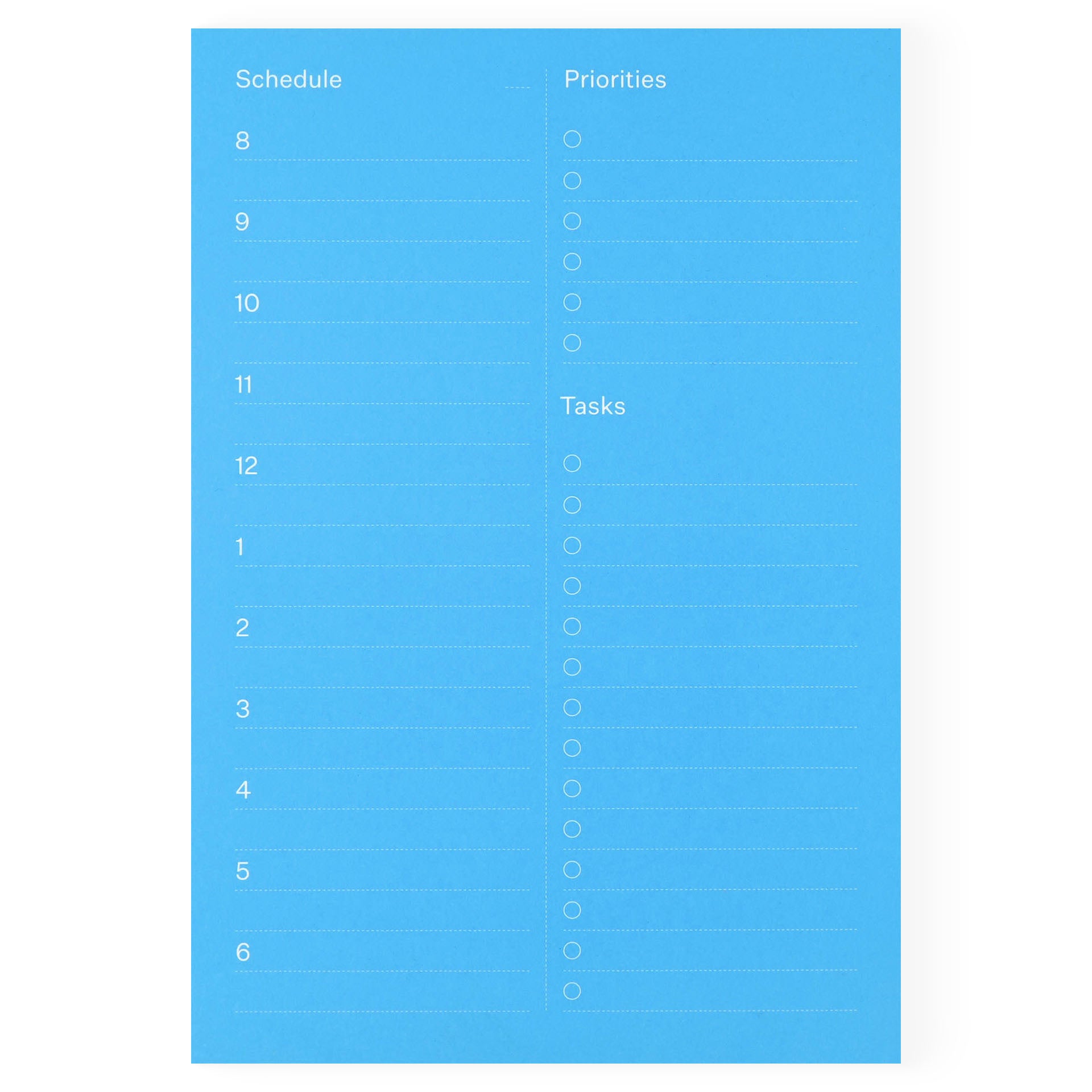 mishmash Desk Planner Notepad Schedule 