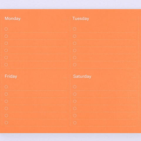 mishmash Desk Planner Notepad Week Plan 