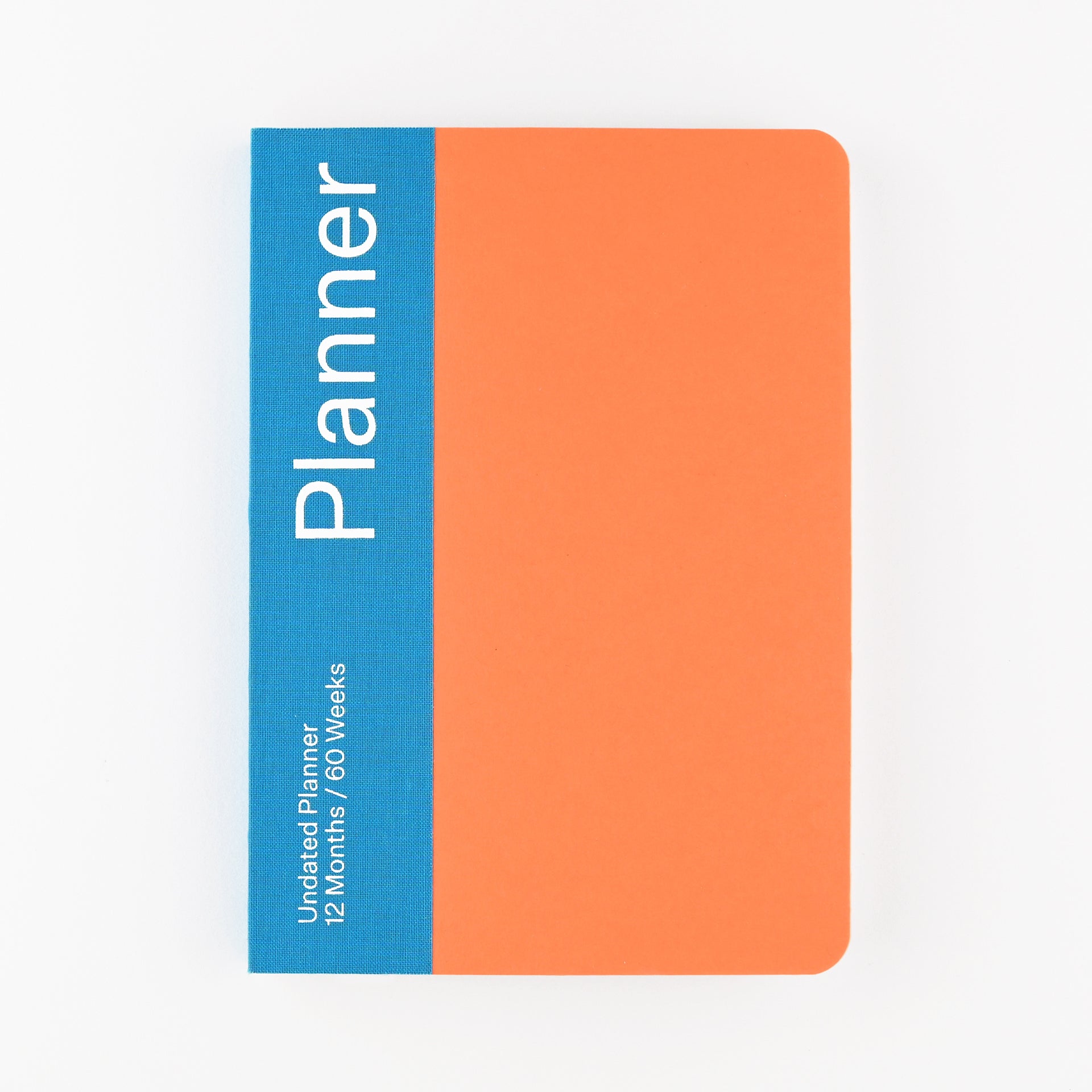 mishmash Undated Planner  Mandarin & Blue 
