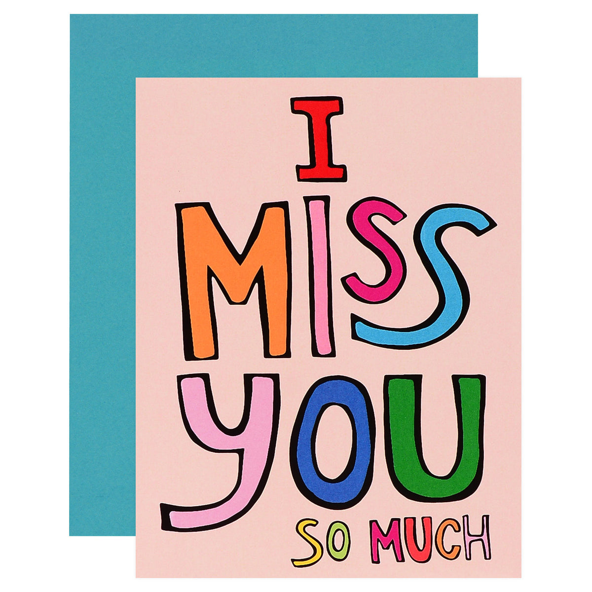 Papa Llama I Miss You So Much Greeting Card 