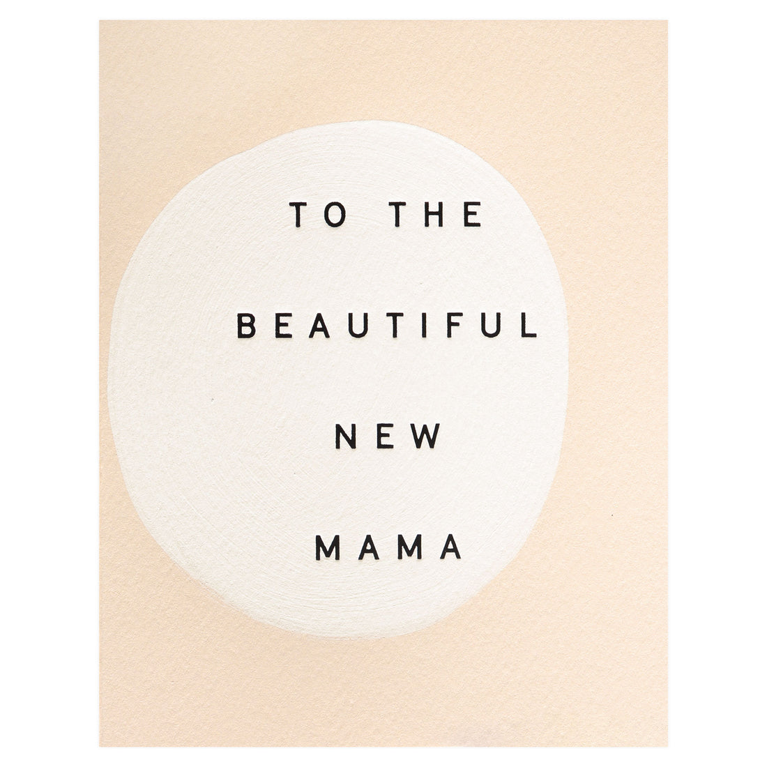 Moglea New Mama Hand Painted Greeting Card 