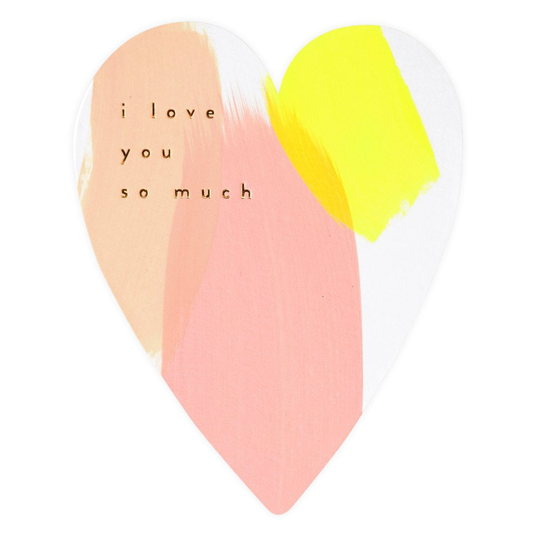 Moglea I Love You So Much Heart Greeting Card 