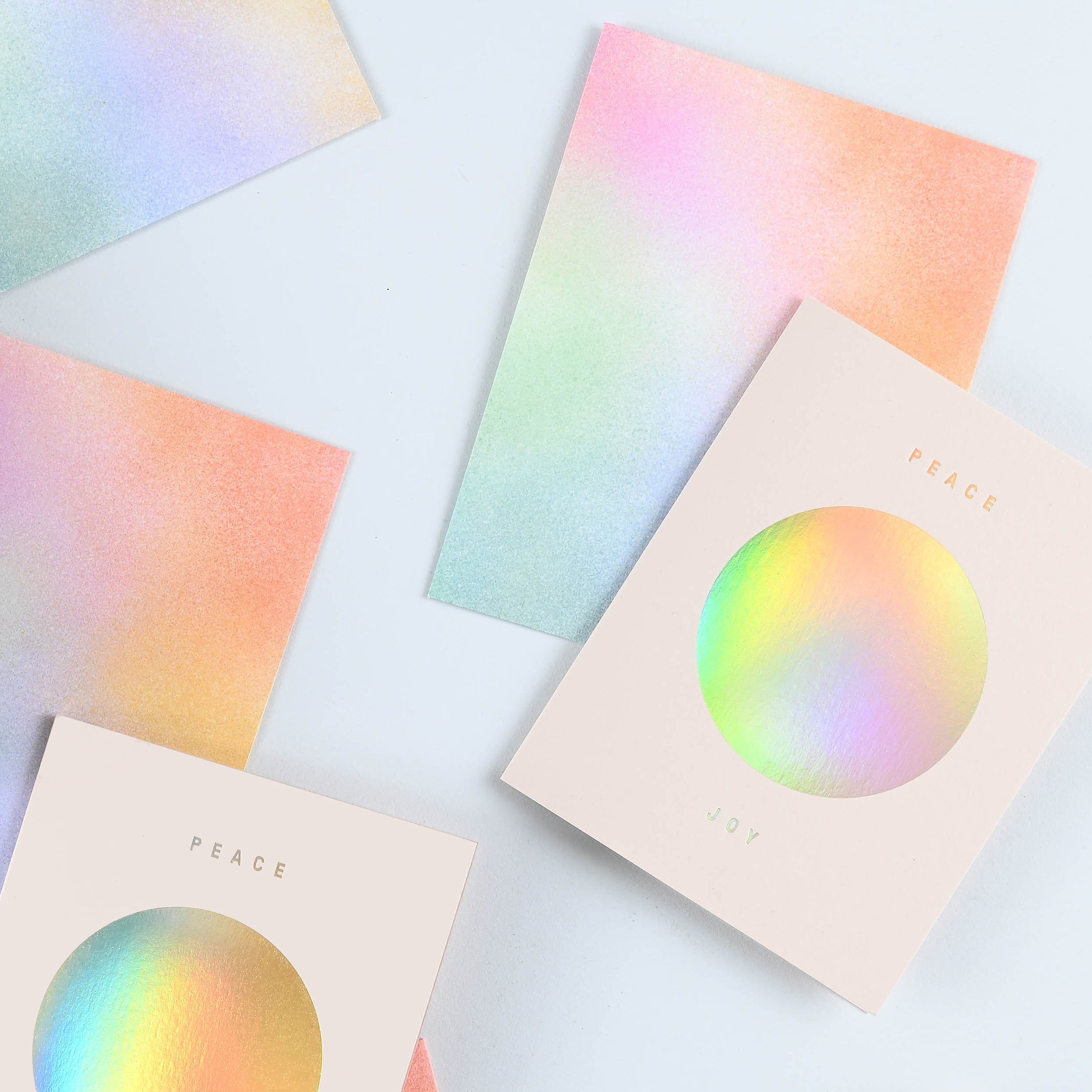 Moglea Holo Peace Holiday Cards Boxed 