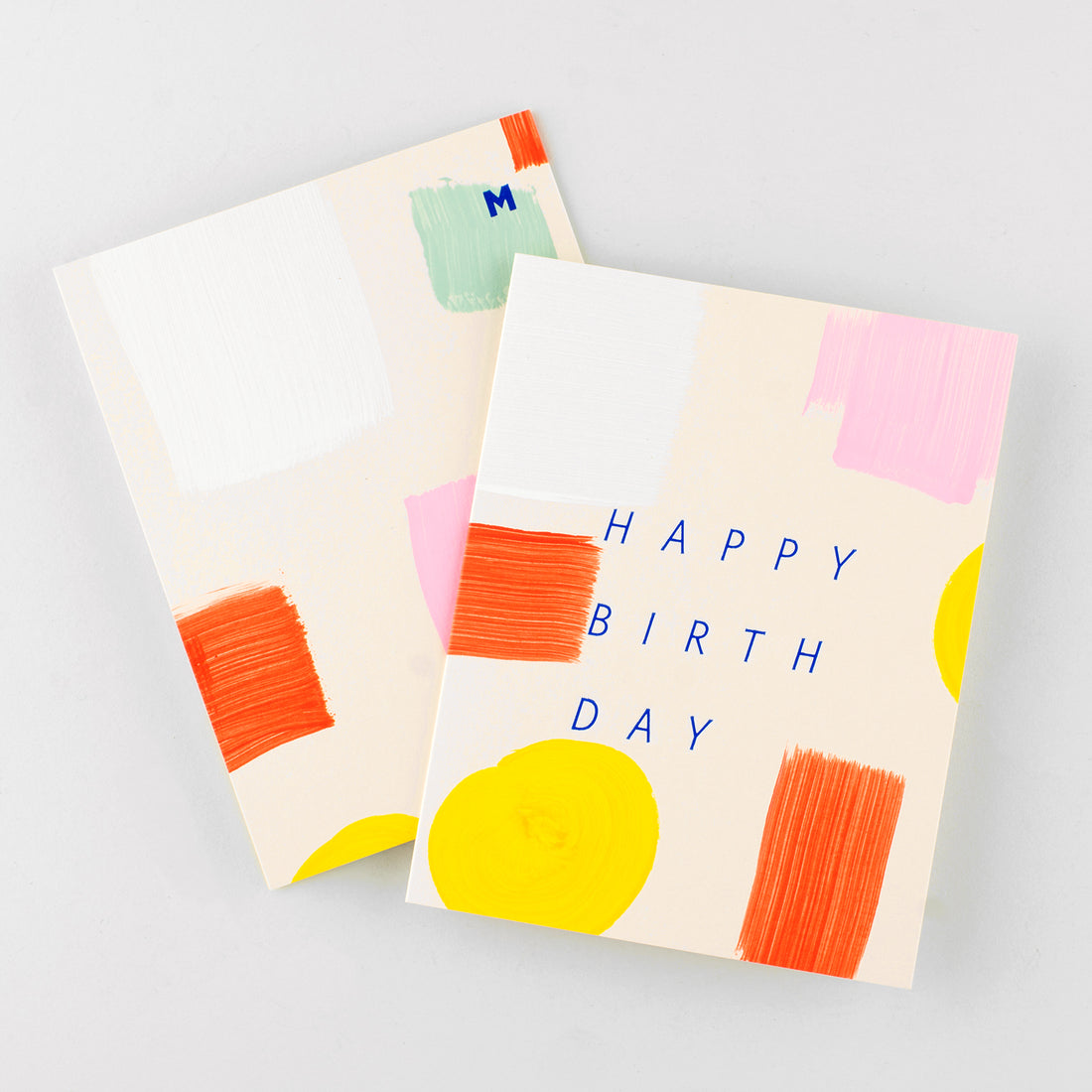 Moglea Spectrum Hand-Painted Birthday Card 