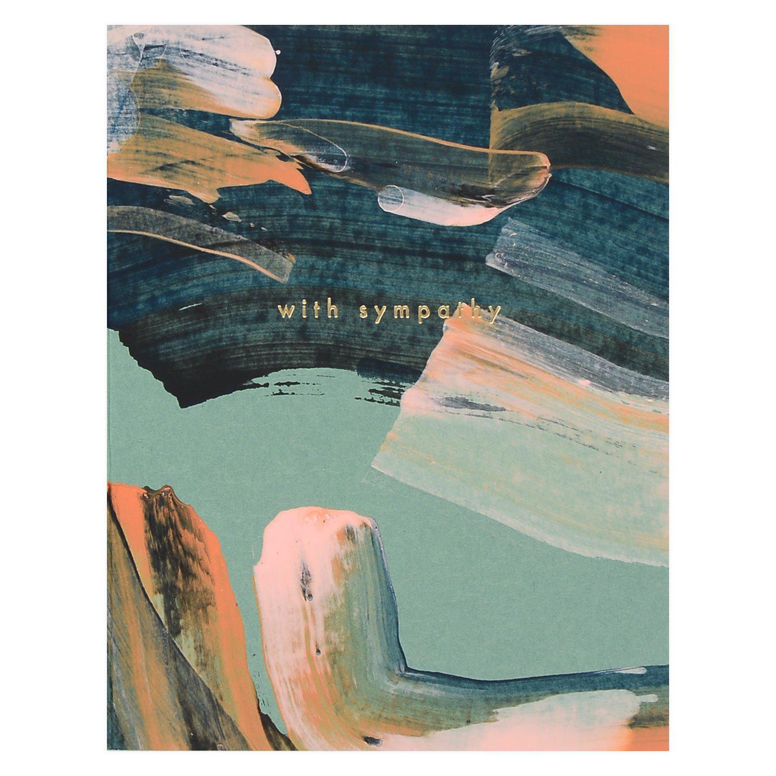 Moglea Sympathy Swirl Hand-Painted Card 