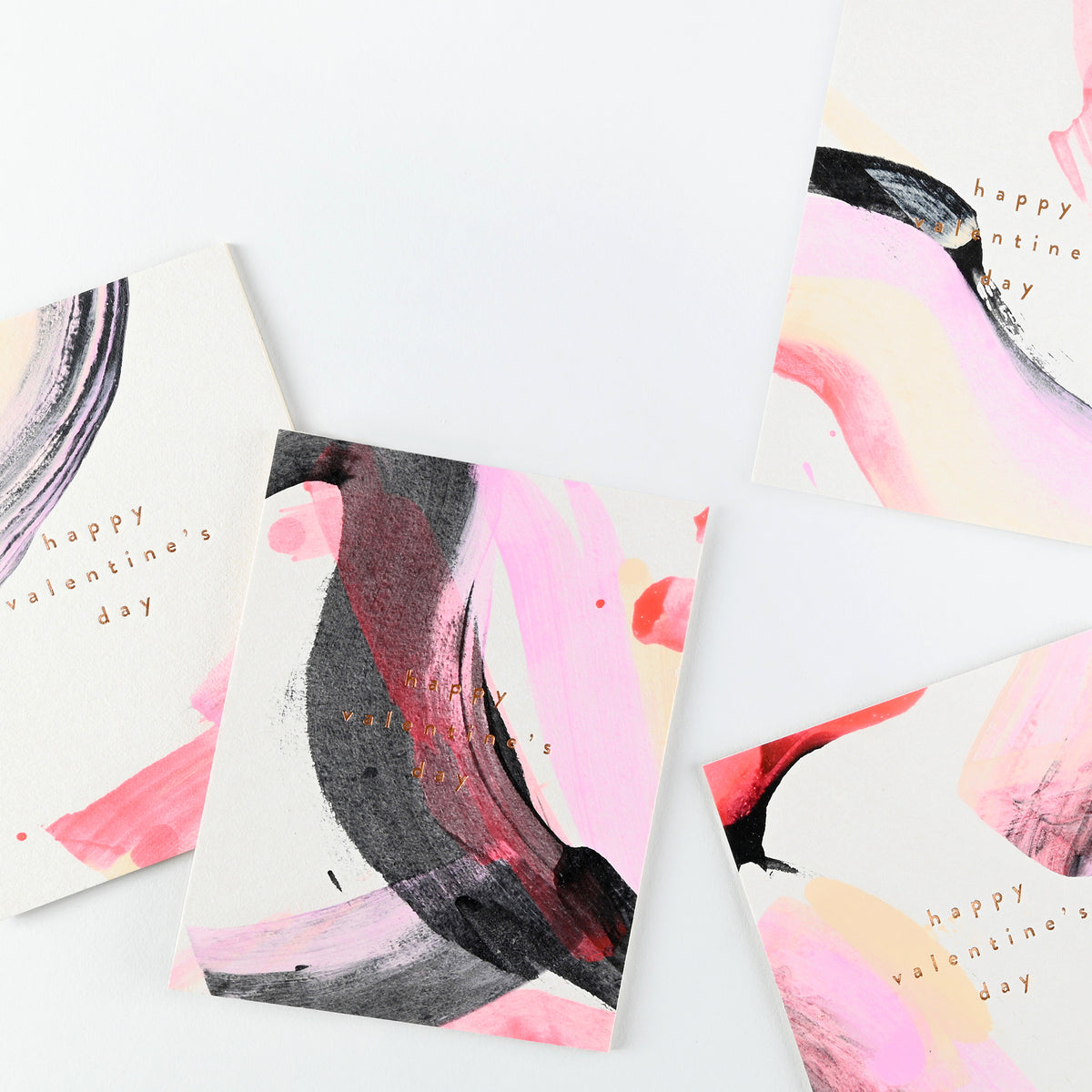 Moglea Valentine Swirl Greeting Card