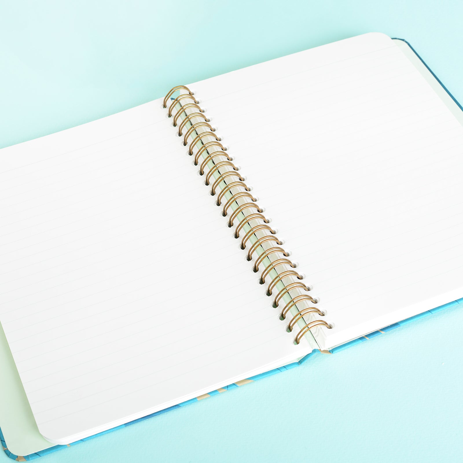 Mossery Wirebound Notebook Black Gold Speckle Ruled 
