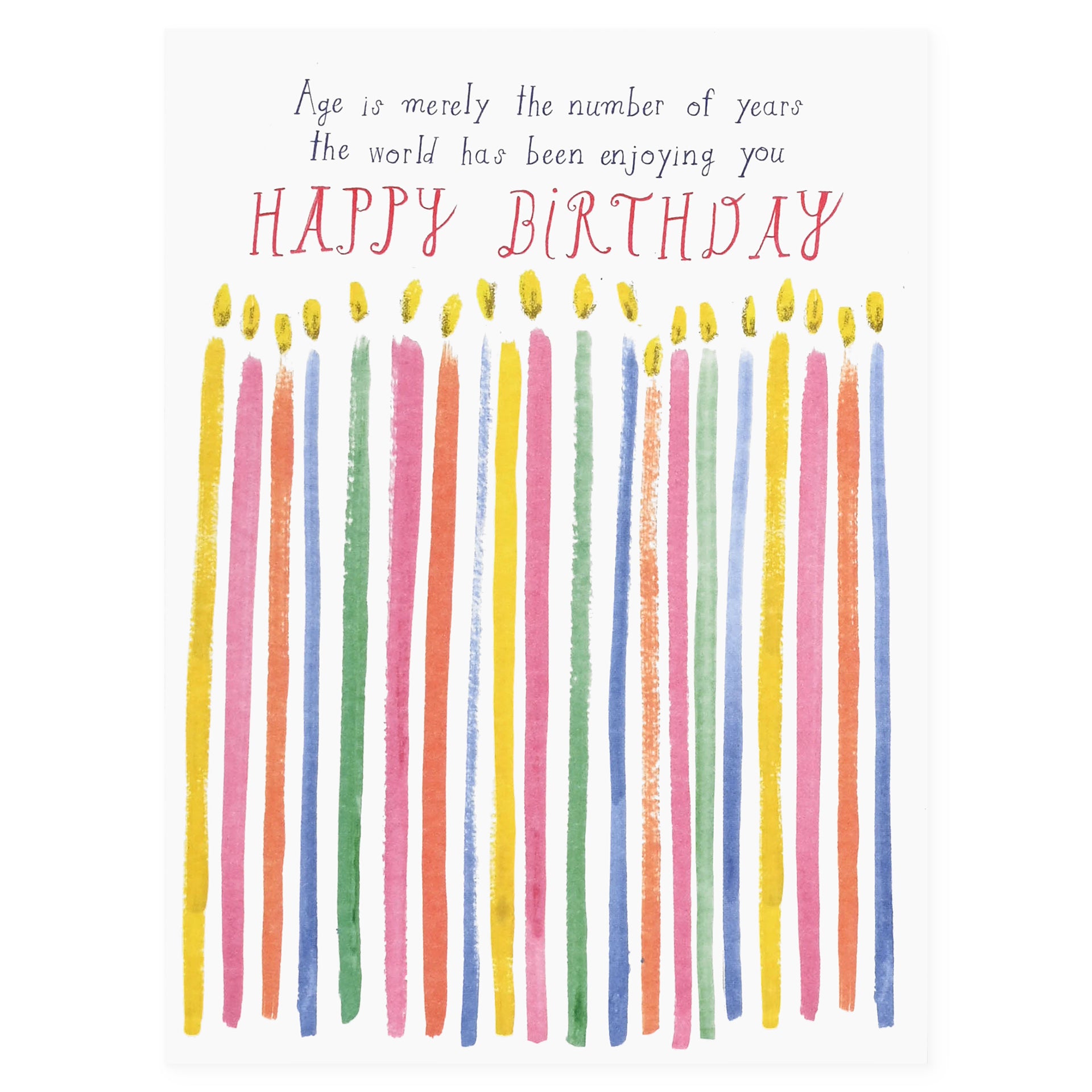 Mr. Boddington's Studio Age Is Merely A Number Birthday Card 