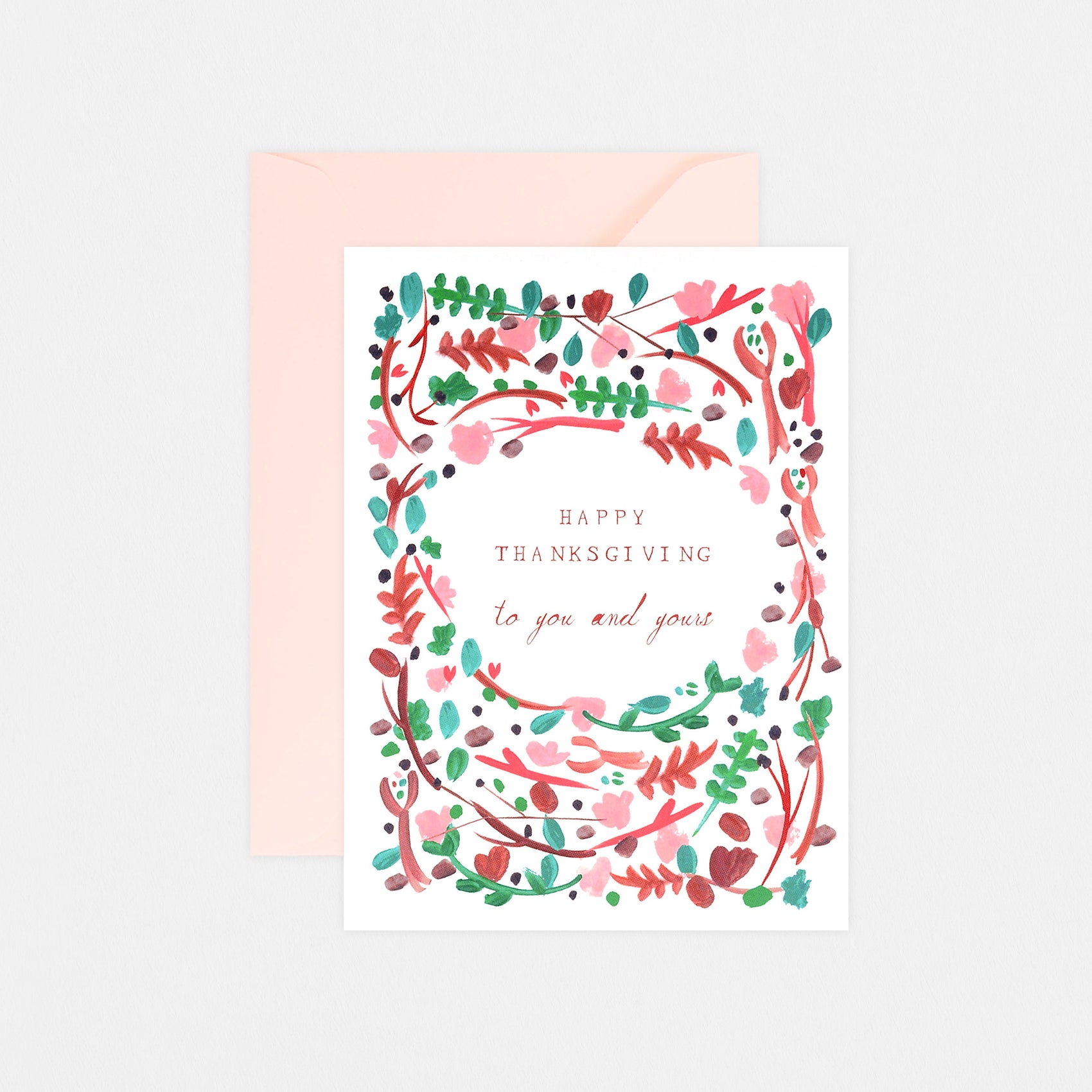 The Floral Wreath Thanksgiving Card