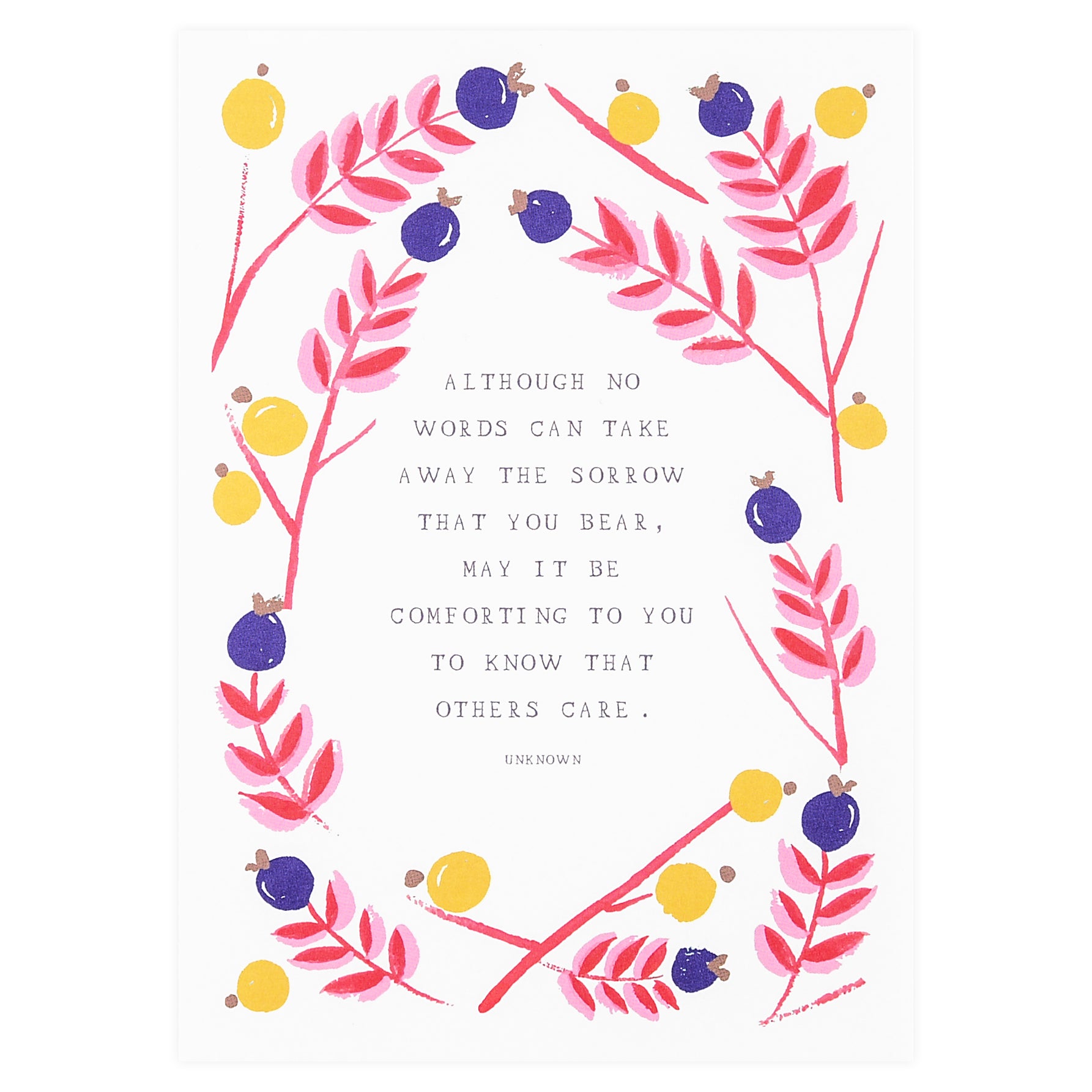 Mr. Boddington's Studio I Am With You Sympathy Card 