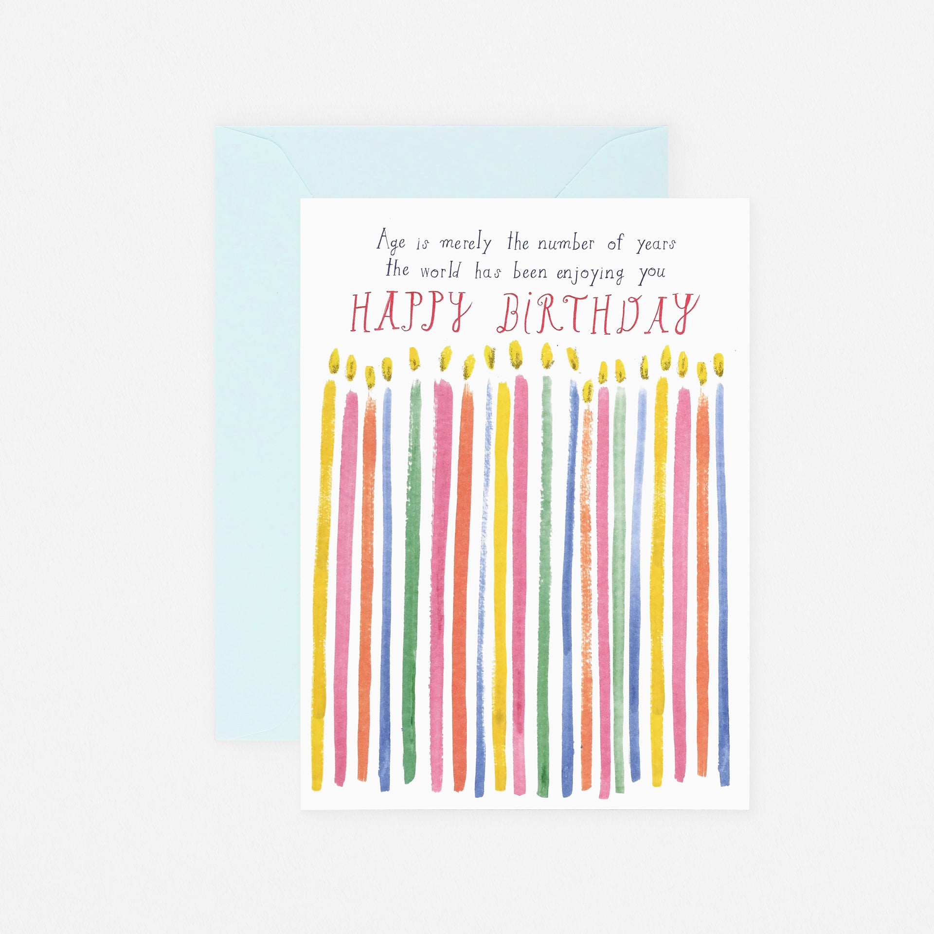 Mr. Boddington's Studio Age Is Merely A Number Birthday Card 