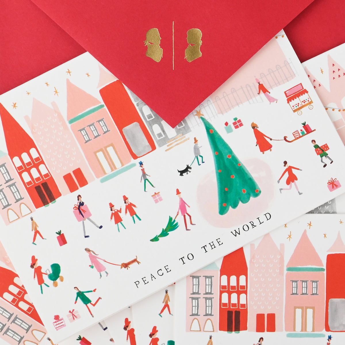 Mr. Boddington's Studio Peace to the Whole World Holiday Cards Boxed 