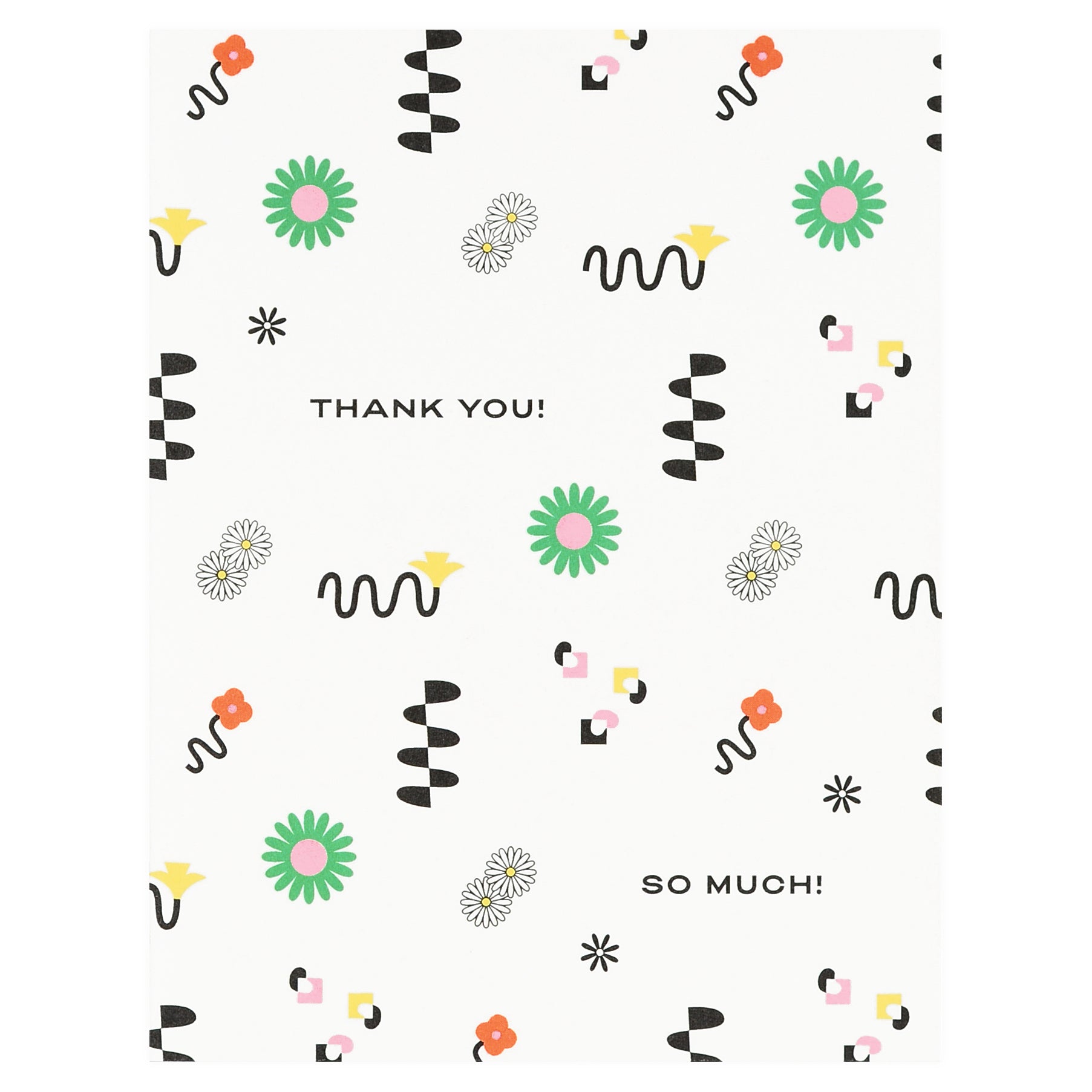 My Darlin' Thank You So Much Floral Pattern Greeting Card 