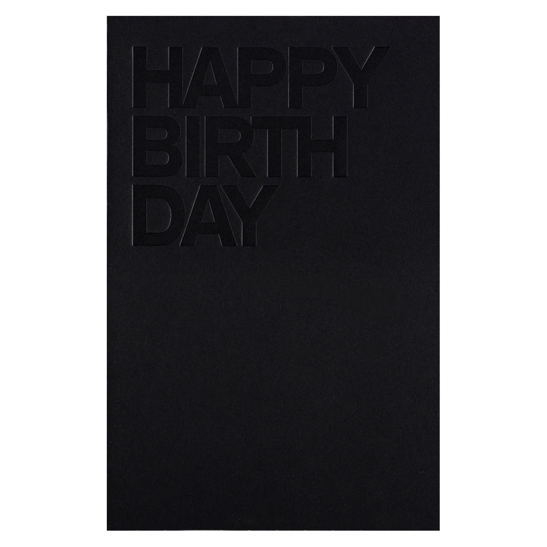 Noat Black Birthday Card 