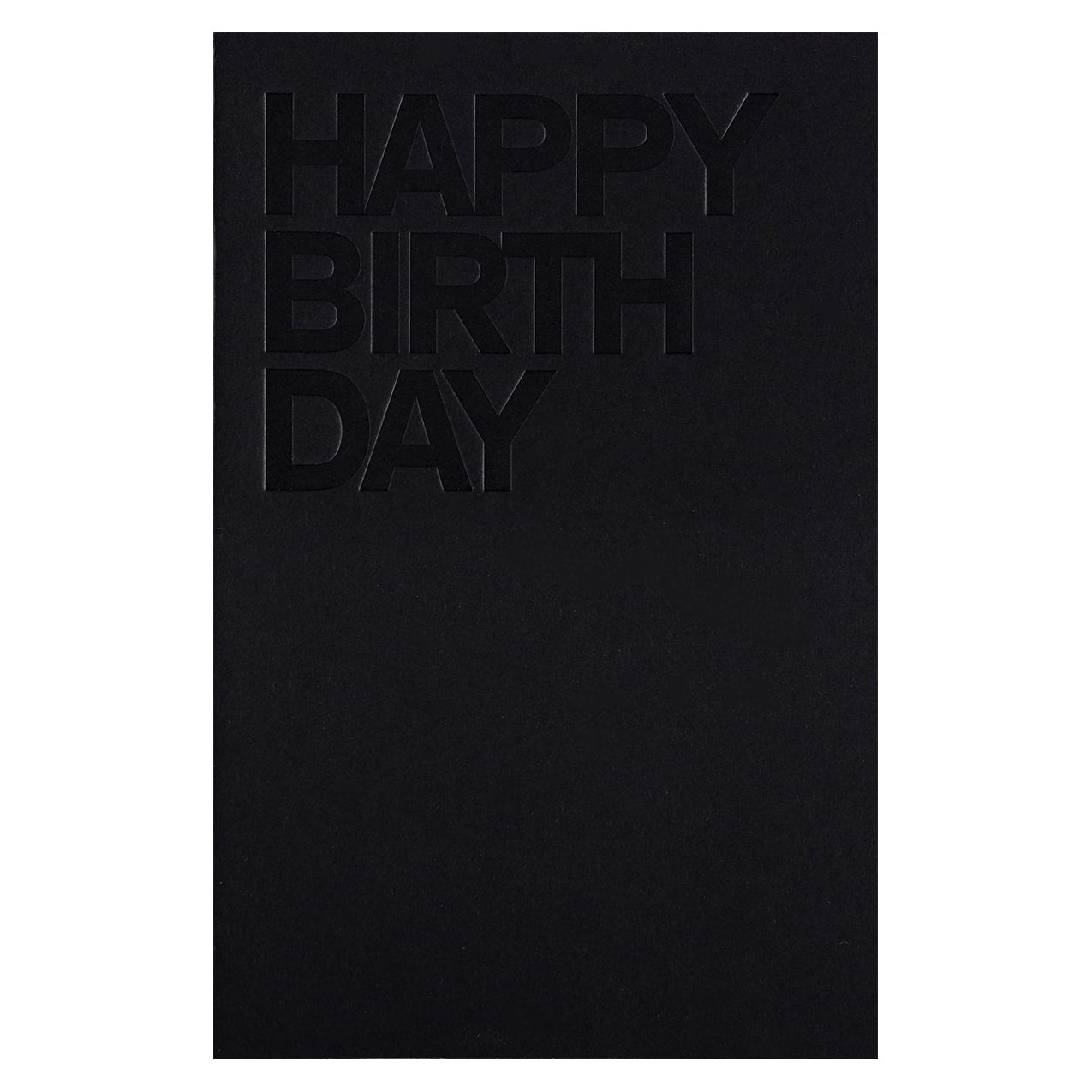 Black Birthday Card