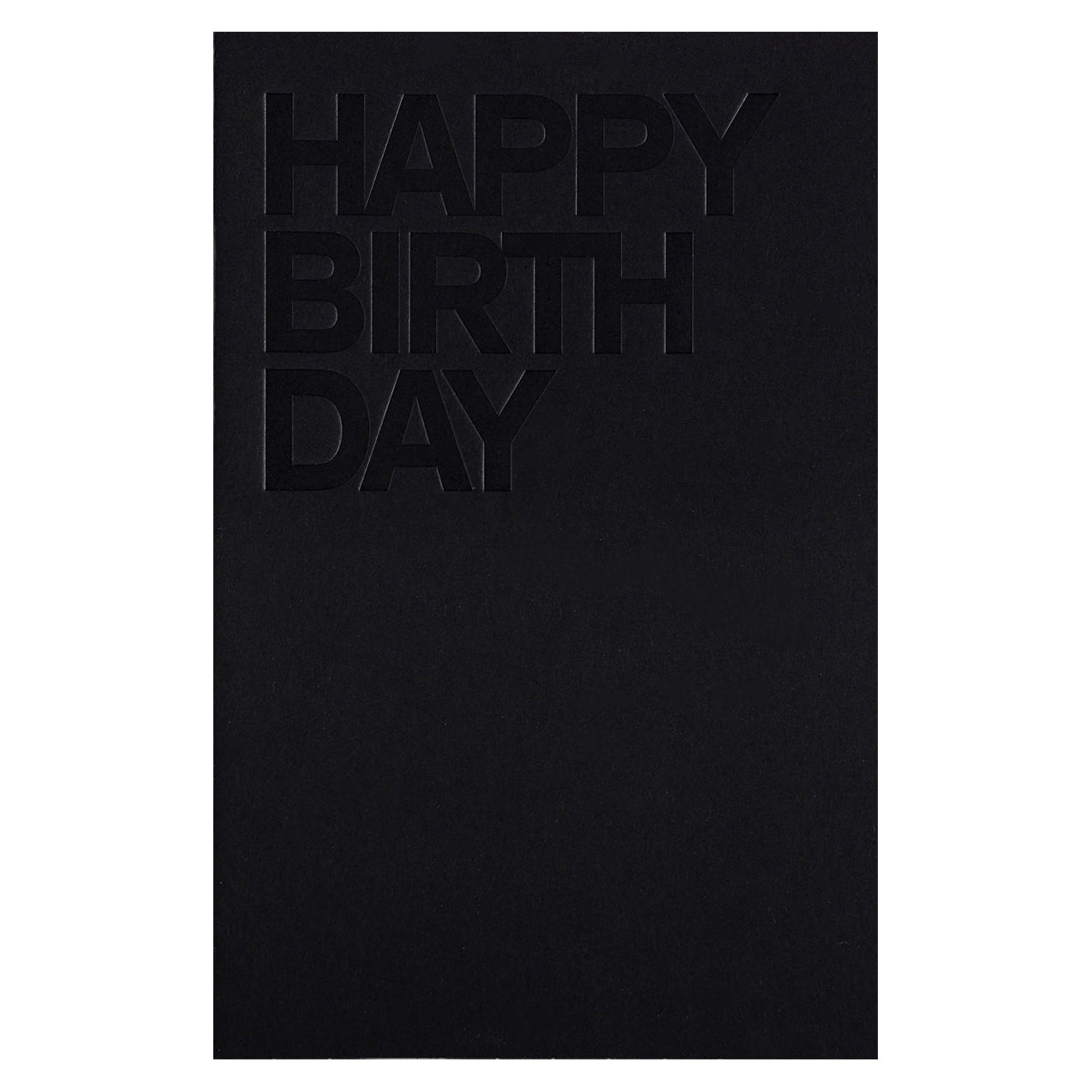 Noat Black Birthday Card 