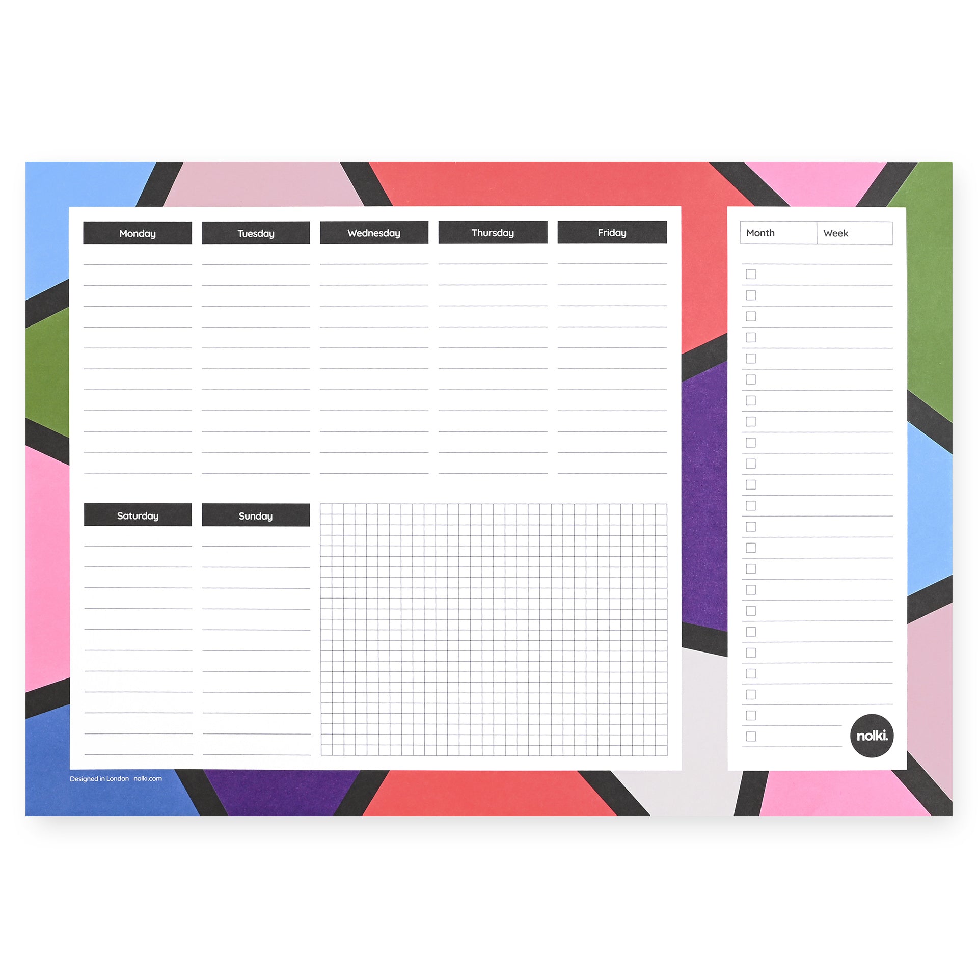 Nolki Desk Planner Aurora Notepad 